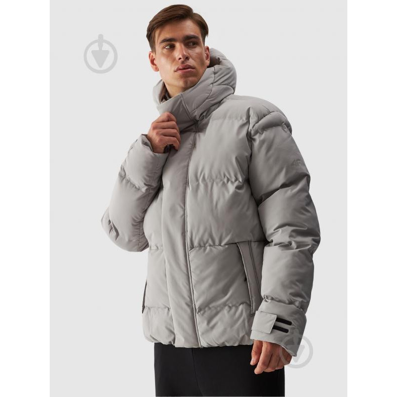 4F Пуховик зимовий короткий чоловічий  Down Jacket M479 4FWAW24TDJAM479-25S 2XL Сірий (5905700070832) - зображення 1