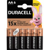 Duracell AA bat Alkaline 6шт Basic 81485016 - зображення 1