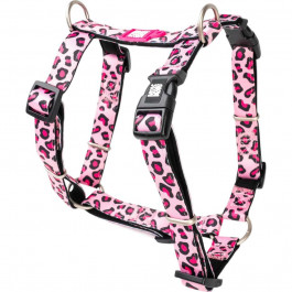   Max & Molly H-Harness Leopard Pink Шлея, малюнок "Леопард рожевий" S (4897039634308)