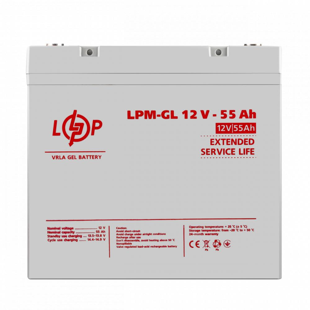 LogicPower LPM-GL 12V - 55 Ah (36570) - зображення 1