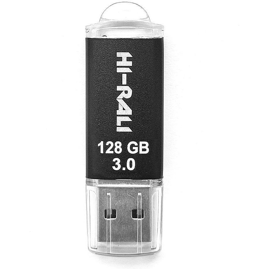 Hi-Rali 128 GB Rocket Series USB 3.0 Black (HI-128GBVC3BK) - зображення 1