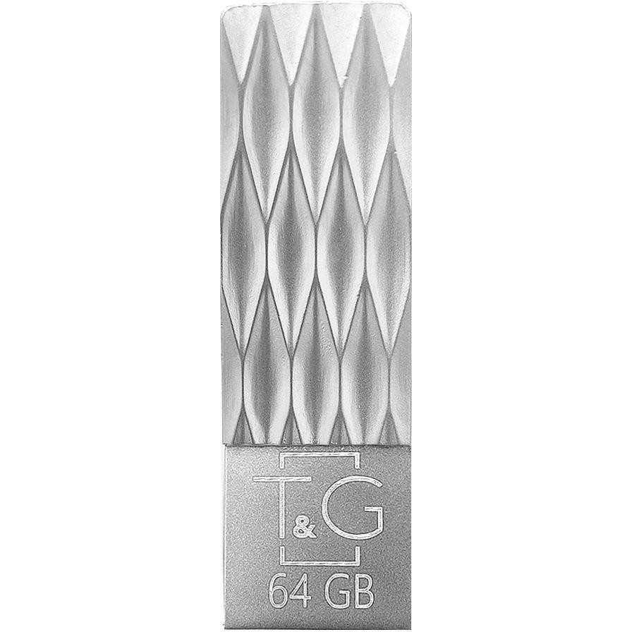 T&G 64 GB Metal Series USB 2.0 Silver (TG103-64G) - зображення 1