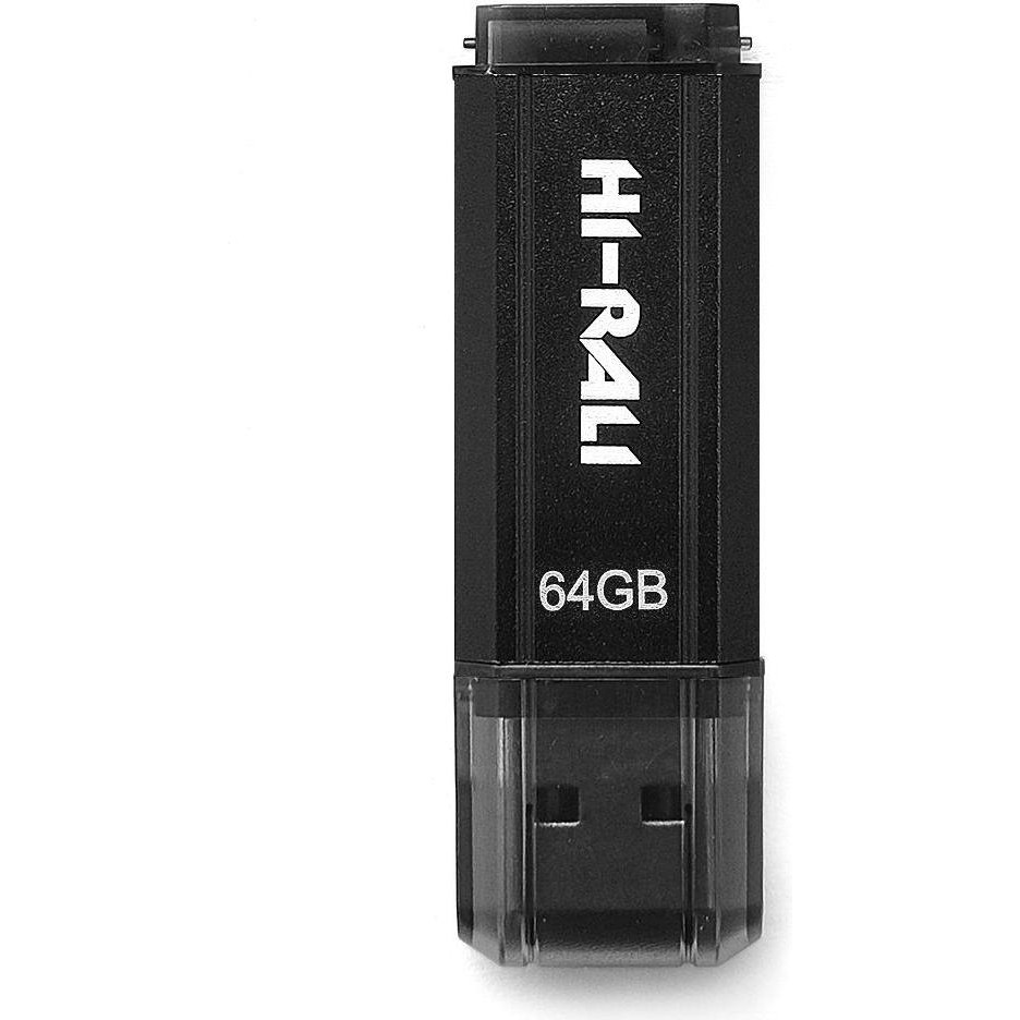 Hi-Rali 64 GB Stark Series USB 2.0 Black (HI-64GBSTBK) - зображення 1