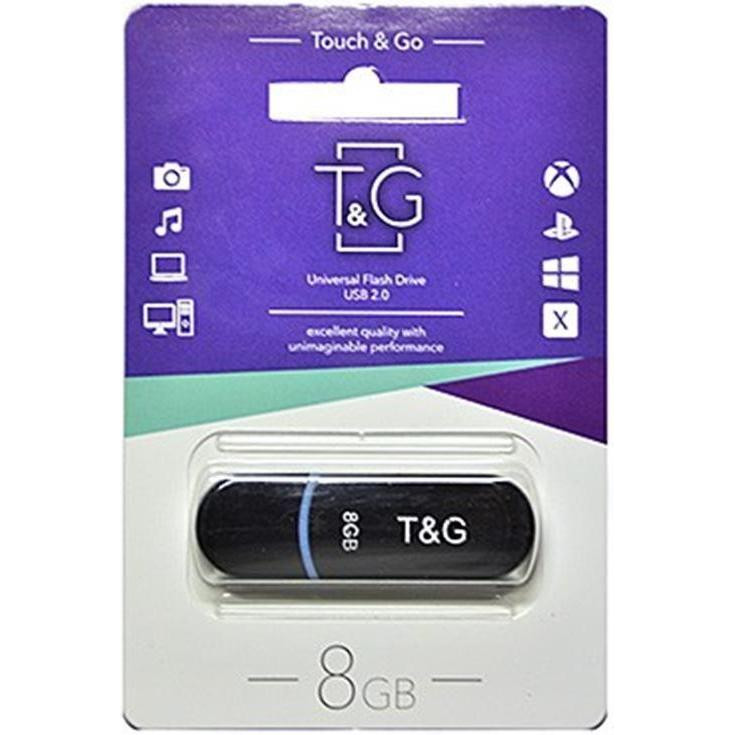 T&G 8 GB 012 Jet Series Black (TG012-8GBBK) - зображення 1