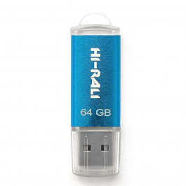   Hi-Rali 64 GB Rocket Series USB 2.0 Blue (HI-64GBVCBL)