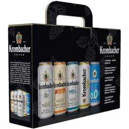   Krombacher Набір пива  0-6% з/б 2 л (4 шт. х 0.5 л) у коробці (4008287011036)