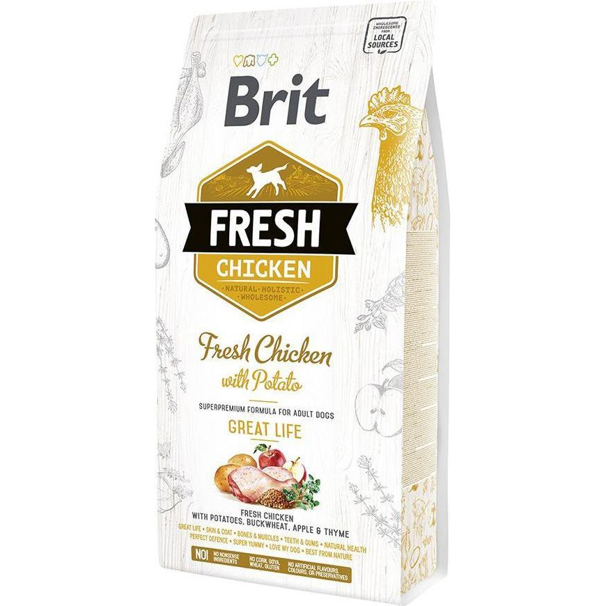 Brit Fresh Chicken Potato Adult Great Life 2,5 кг 170990/0748 - зображення 1