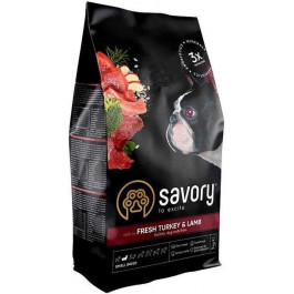   Savory Small Breed rich in Fresh Turkey & Lamb 8 кг (4820232630365)