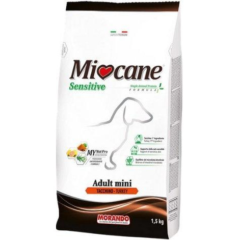 Morando MioCane Sensitive Adult Mini Turkey 1.5 кг (8007520080378) - зображення 1