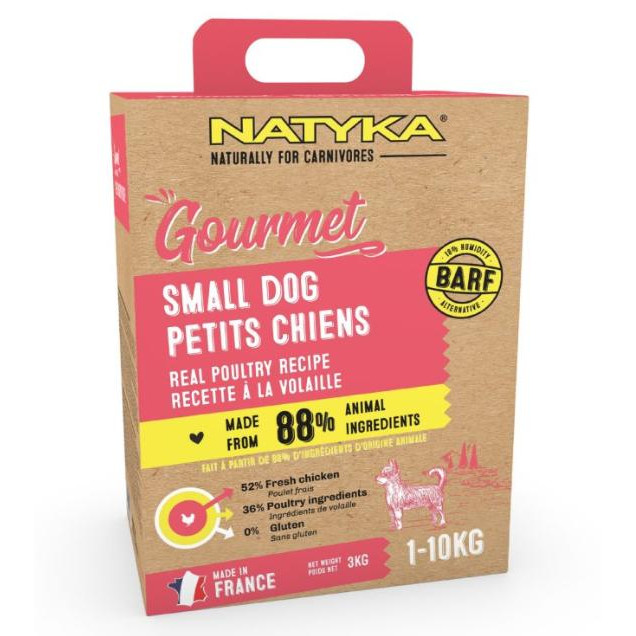 Natyka Gourmet Small Real Poultry 3 кг (5430001795073) - зображення 1