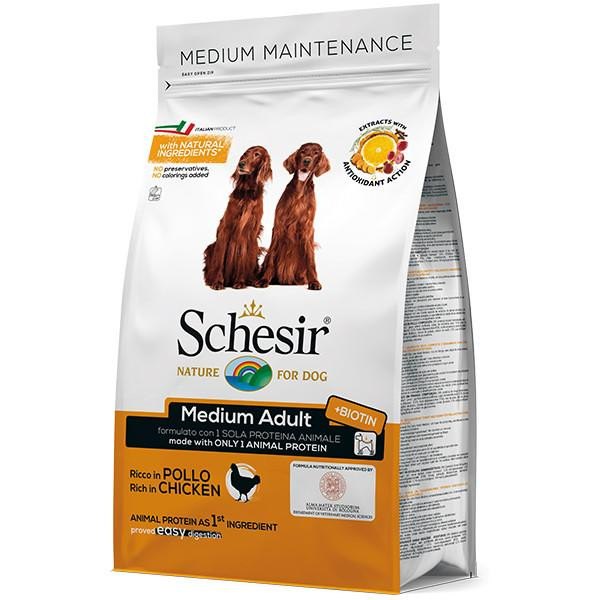 Schesir Dog Medium Adult Chicken 3 кг (ШСВСК3) - зображення 1