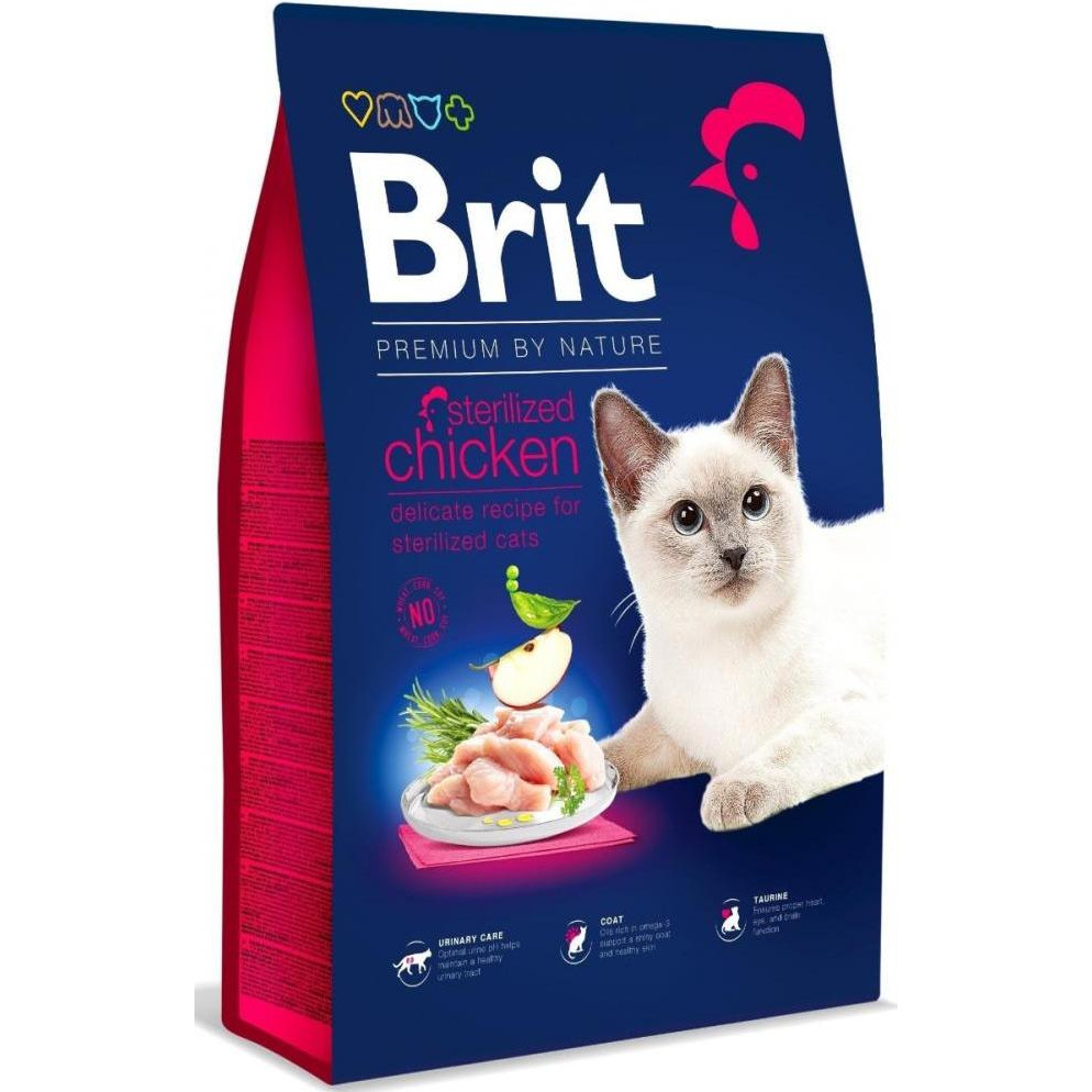 Brit Premium Cat Sterilized Chicken 8 кг (171870) - зображення 1