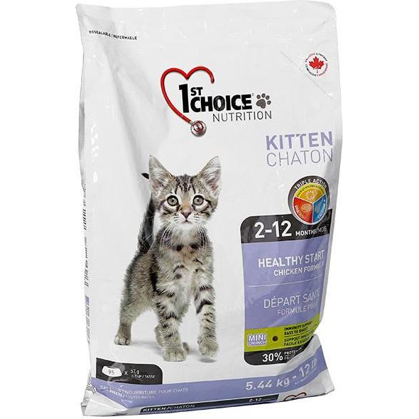 1st Choice Kitten Healthy Start 5,44 кг ФЧККН544 - зображення 1