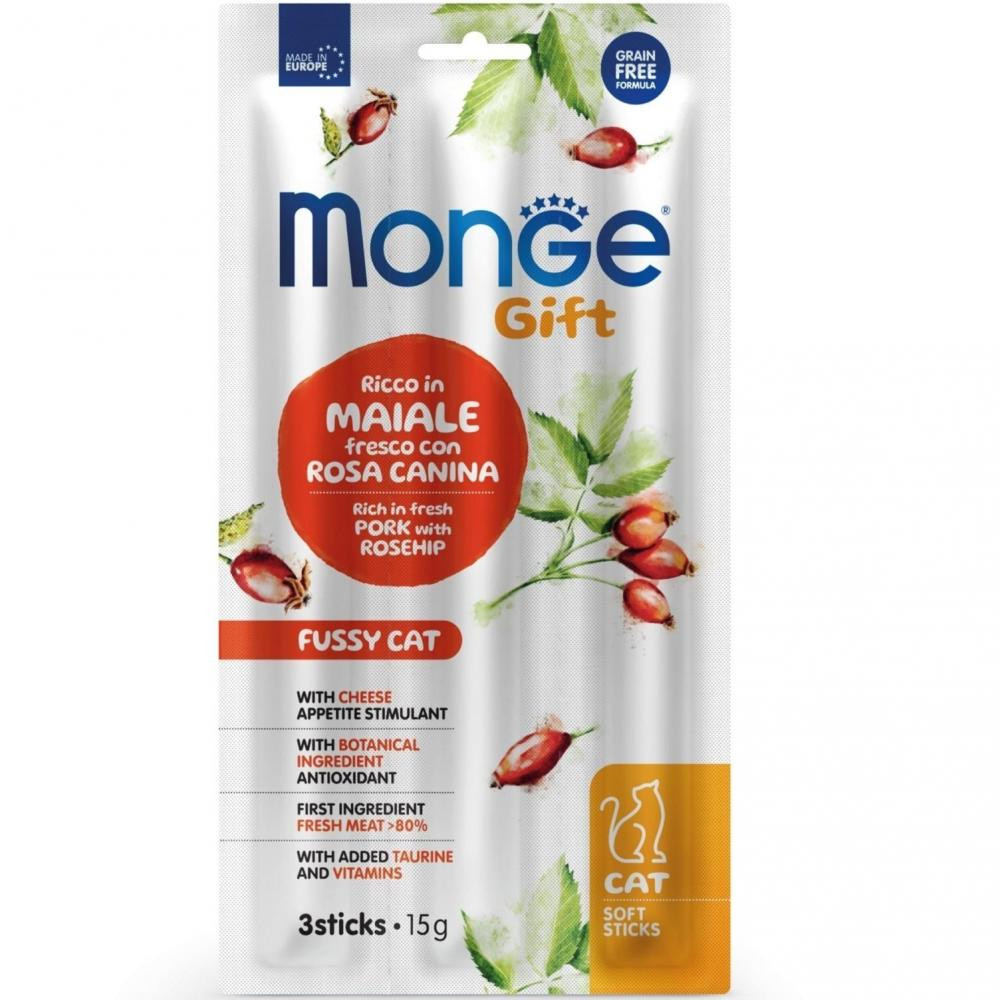 Monge Gift Fussy свинина з шипшиною та сиром 15 г (8009470085250) - зображення 1