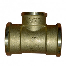   General Fittings Тройник латунный, редукционный, IT, D=1x1/2x1 (270013H100410A)