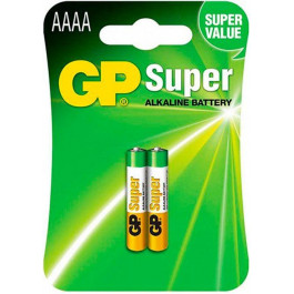   GP Batteries AAAA bat Alkaline 2шт Super (GP25A-2U2)