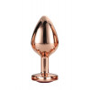 Dream toys Анальная пробка с сердцем GLEAMING LOVE ROSE GOLD PLUG MEDIUM (DT21790) - зображення 3