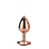 Dream toys Анальная пробка с сердцем GLEAMING LOVE ROSE GOLD PLUG SMALL (DT21789) - зображення 3