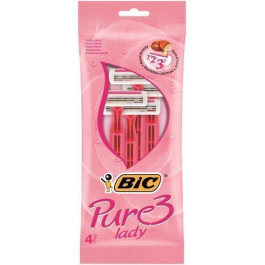   BIC Pure 3 Lady Pink Станки для бритья 4 шт. (3086123363816)