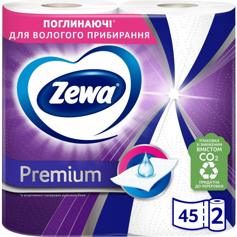 Zewa Паперові рушники  Premium, двошарові, 2 рулони (7322541191331) - зображення 1