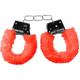    Наручники Ouch! Beginner's Furry Handcuffs, червоні