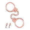 Fetish Tentation Premium Chick wrist cuffs in rose-gold metal (SX1091) - зображення 1