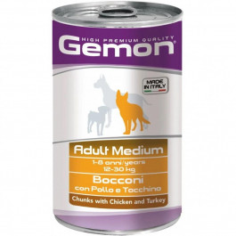   Gemon Medium Adult Chicen/Turkey 1250 г (8009470387927)