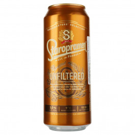   Staropramen Пиво  Unfiltered, світле, нефільтроване, 0,5 л (8593868005222)