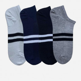   Premier Socks Набір чоловічих шкарпеток високих бавовняних  553С 39-41 4 пари Чорний/Білий/Сірий/Синій (4820203345