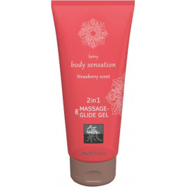   HOT Massage-& Glide gel 2in1 Strawberry scent, 200 мл (H67071)