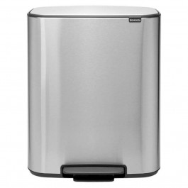   Brabantia Ведро для мусора Bo Pedal Bin 60 л Matt Steel Fingerprint Proof (211324)