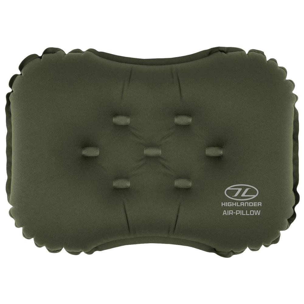 Highlander Nap Pak Camping Air Pillow, Olive (AIR075-OG) - зображення 1