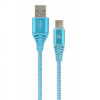 Cablexpert Premium USB2.0 CM/AM Blue 1m (CC-USB2B-AMCM-1M-VW) - зображення 1