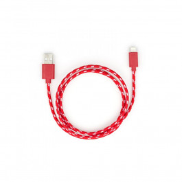   Vinga USB 2.0 AM to Lightning 2color nylon 1m red (VCPDCLNB31R)