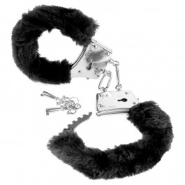   Pipedream Products Наручники Fetish Fantasy Series Beginner's Furry Cuffs, чорні (603912247589)