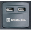 REAL-EL RS-8F USB CHARGE 3M, BLACK (EL122300004) - зображення 2