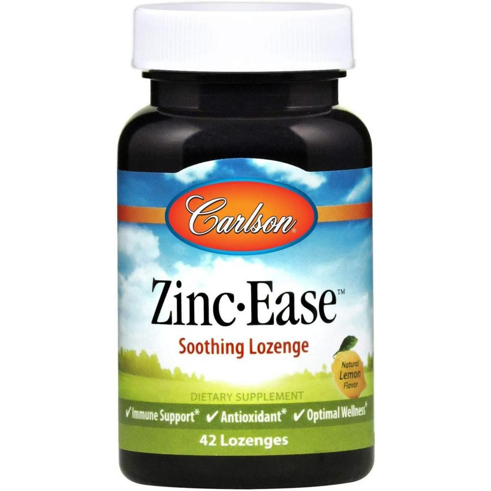 Carlson Labs Zinc-Ease 42 Lozenges (Lemon) - зображення 1