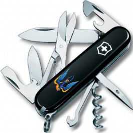   Victorinox Climber Ukraine Black Тризуб-Ластівка (1.3703.3_T1230u)