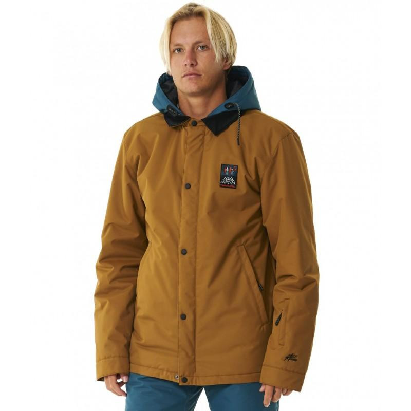 Rip Curl Лижна куртка  Coaches 10K/10K Jacket 00CMOU-146 L Коричневий/Бірюзовий (9359082487287) - зображення 1