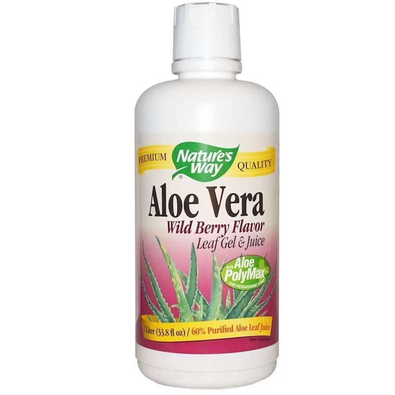 Nature's Way Aloe Vera Leaf Gel and Juice, 1 л Лесные ягоды - зображення 1