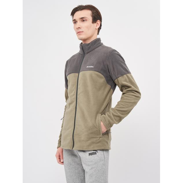 Columbia Толстовка на флісі на блискавці чоловіча  Basin Trail III Full Zip 1907753-397 XXL Сіро-зелена (0193 - зображення 1