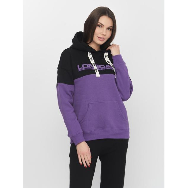 Lonsdale Худі жіноче  117329-3599 L Purple/Black/White (4251522395686) - зображення 1