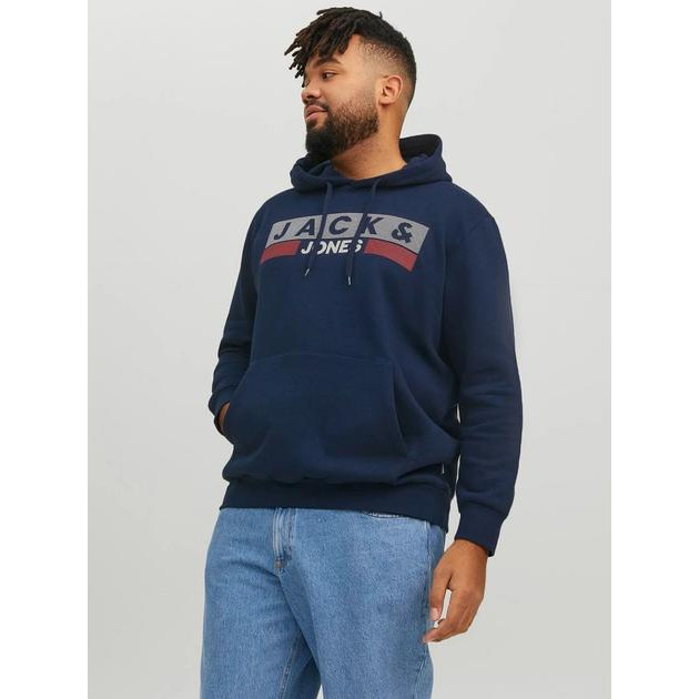 Jack & Jones Худі чоловіче  12263777c06 2XL Темно-синє (KC1000000038997) - зображення 1