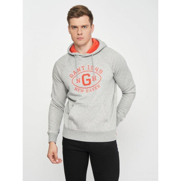 GANT Худі чоловіче  Grafik 2047039 3XL Grey Melange (ROZ6500000668) - зображення 1