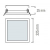 Horoz Electric 056-005-0018-020 Slim/Sq-18, 18 Вт, 1170 лм, 6400K - зображення 3