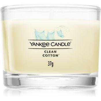 Yankee Candle Clean Cotton вотивна свічка glass 37 гр (YACCLCH_DAVC01) - зображення 1