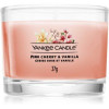 Yankee Candle Pink Cherry & Vanilla вотивна свічка glass 37 гр (YACPCVH_DAVC01) - зображення 1