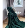 Emily Home Плед  велсофт Dark Green Євро 200х220 см Manner 300 г/м2 (94344455) - зображення 1