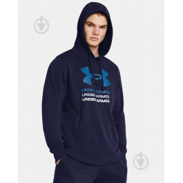   Under Armour Худі чоловіче  Ua Rival Terry Graphic Hood 1386047-410 XL Синє (196885915185)