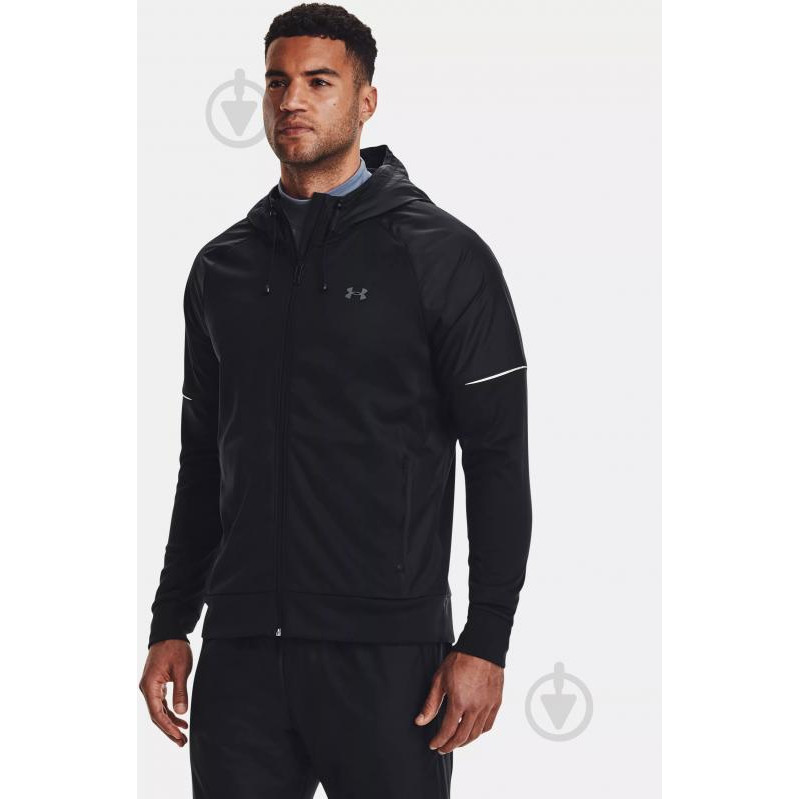 Under Armour Спортивна кофта утеплена чоловіча  Ua Af Storm Fz Hoodie 1373781-001 S Чорна (195253888618) - зображення 1